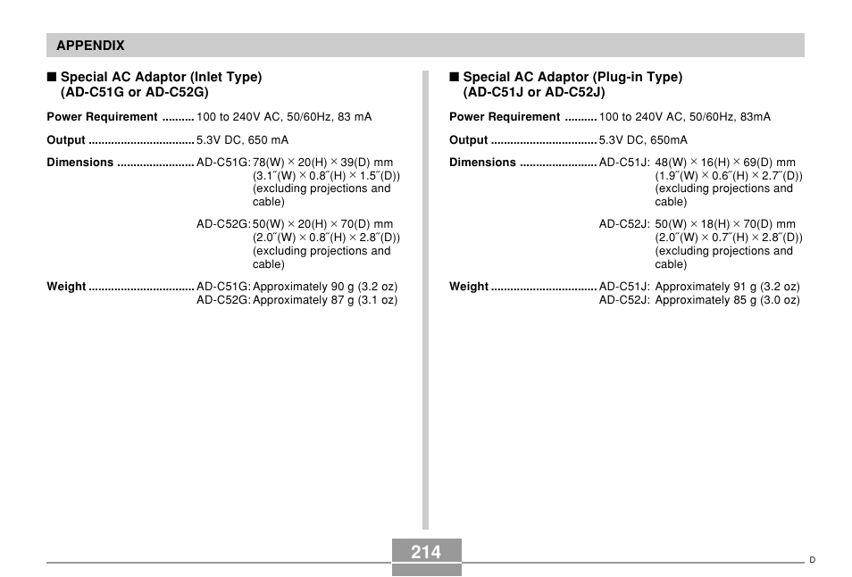 Casio EX-Z57 User Manual | Page 214 / 214