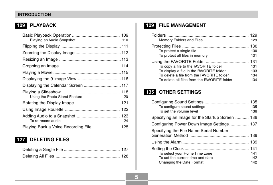 Casio EX-Z57 User Manual | Page 5 / 214