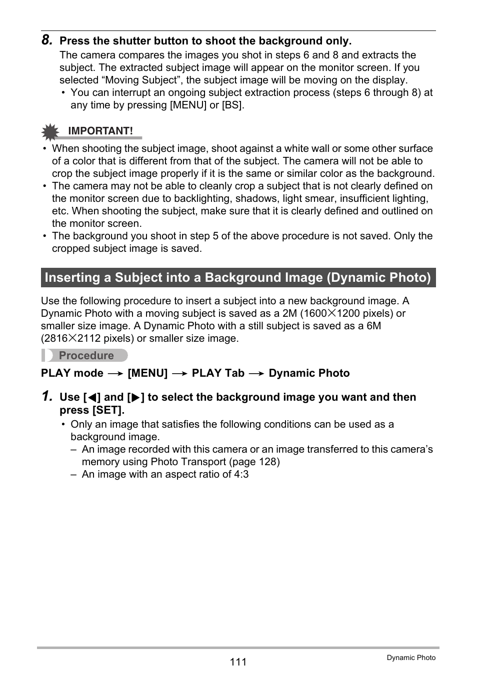 Casio EX-G1 User Manual | Page 111 / 193