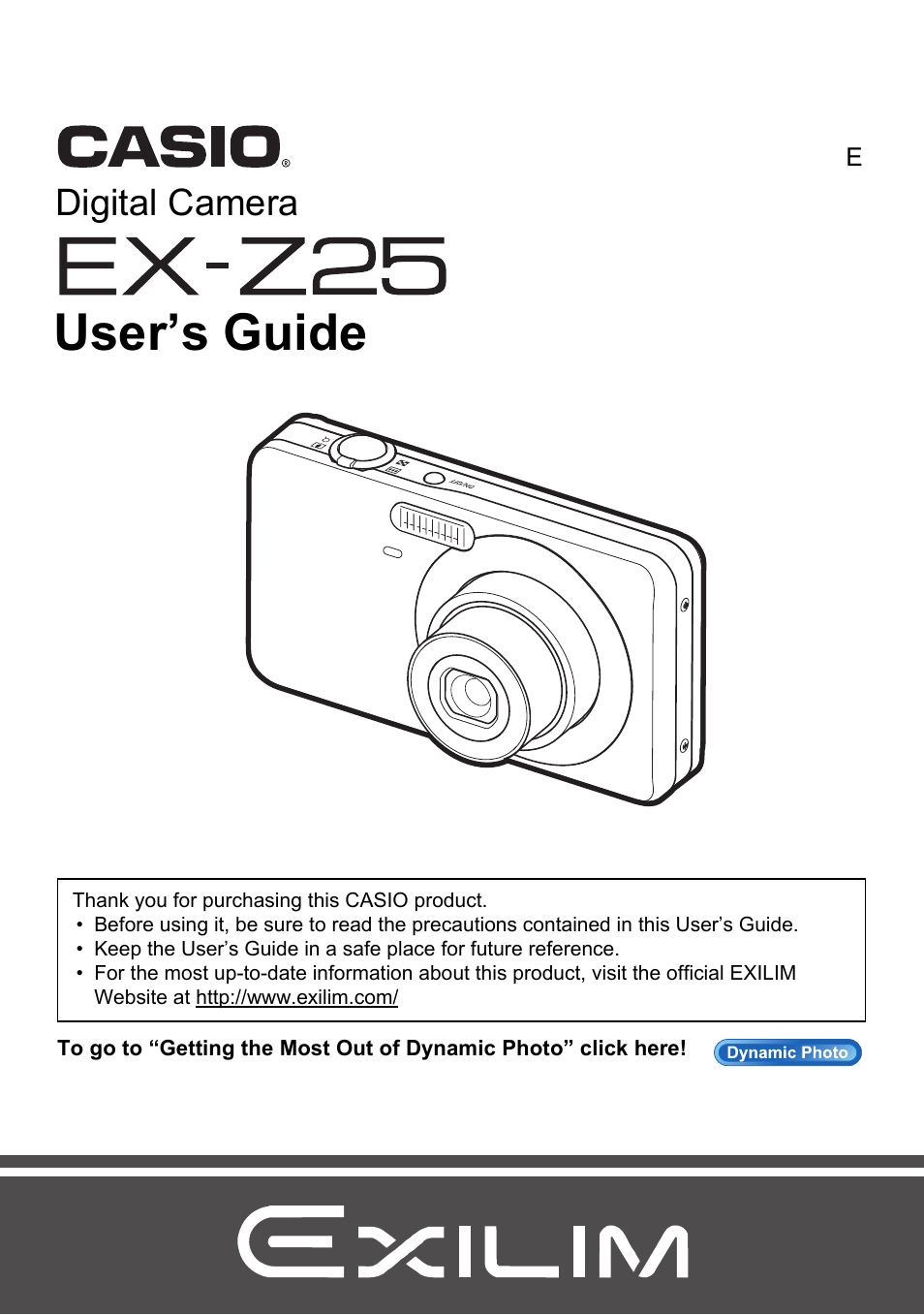 Casio EXILIM EX-Z25 User Manual | 193 pages