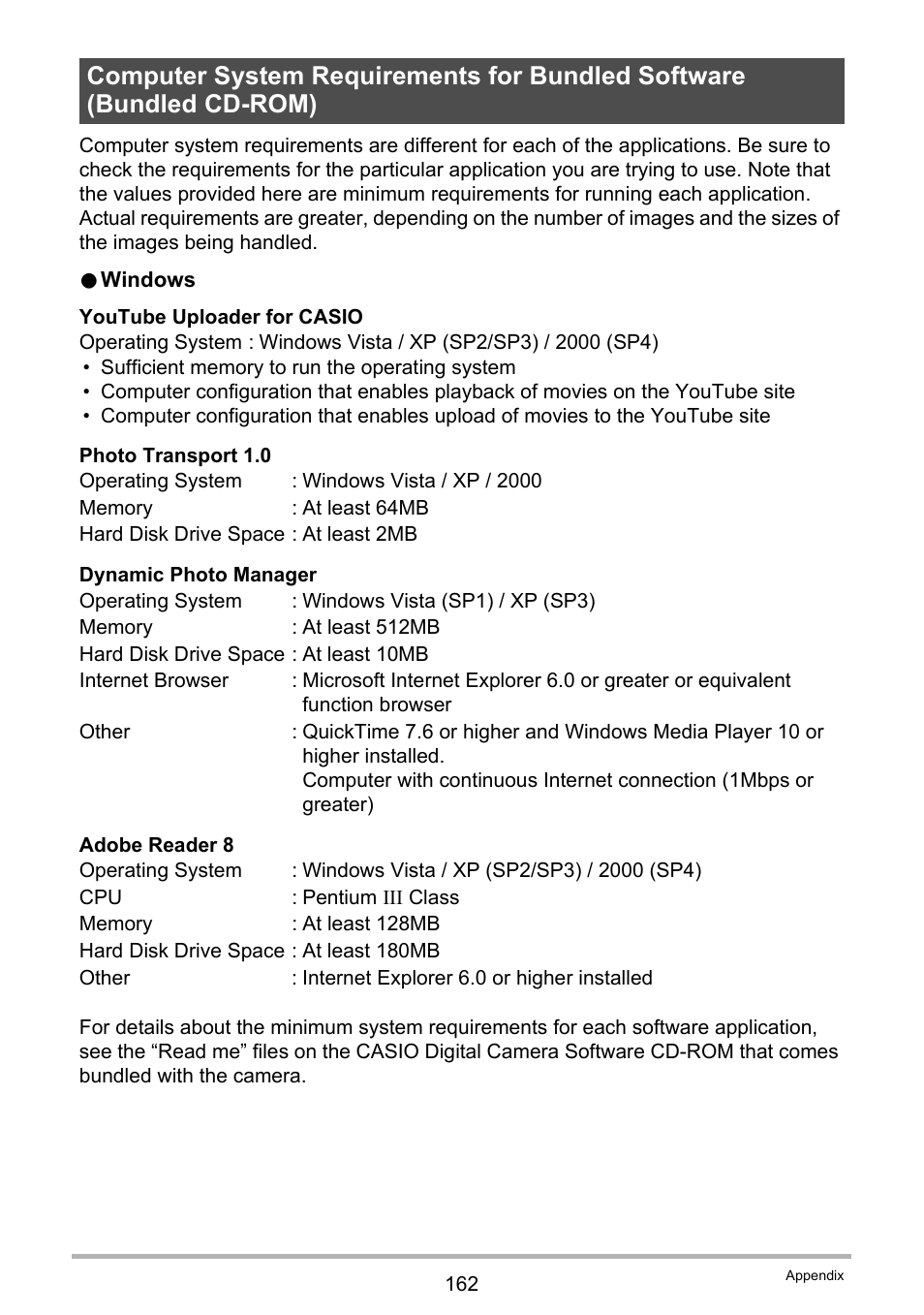 Casio EXILIM EX-Z25 User Manual | Page 162 / 193