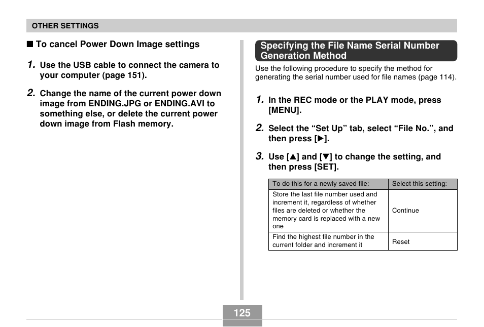 Casio EX-Z30/EX-Z40 User Manual | Page 125 / 198