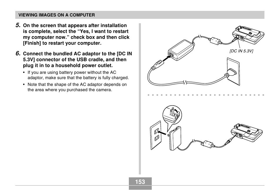 Viewing images on a computer | Casio EX-Z30/EX-Z40 User Manual | Page 153 / 198