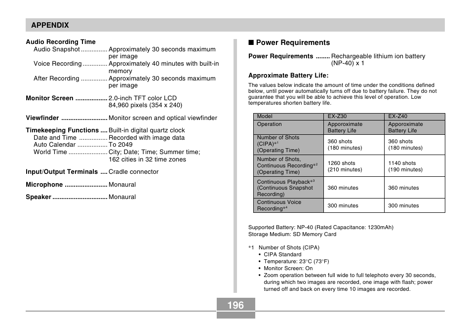 Casio EX-Z30/EX-Z40 User Manual | Page 196 / 198