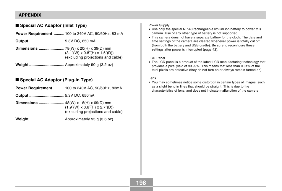 Casio EX-Z30/EX-Z40 User Manual | Page 198 / 198