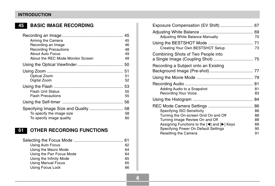 Casio EX-Z30/EX-Z40 User Manual | Page 4 / 198