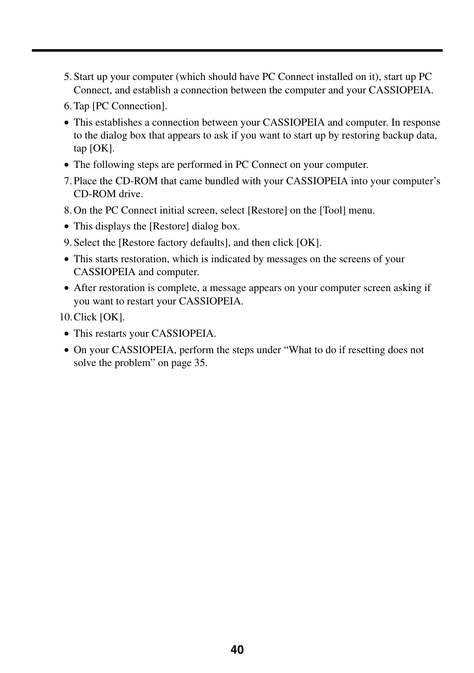 Casio Cassiopeia BE-300 User Manual | Page 40 / 47