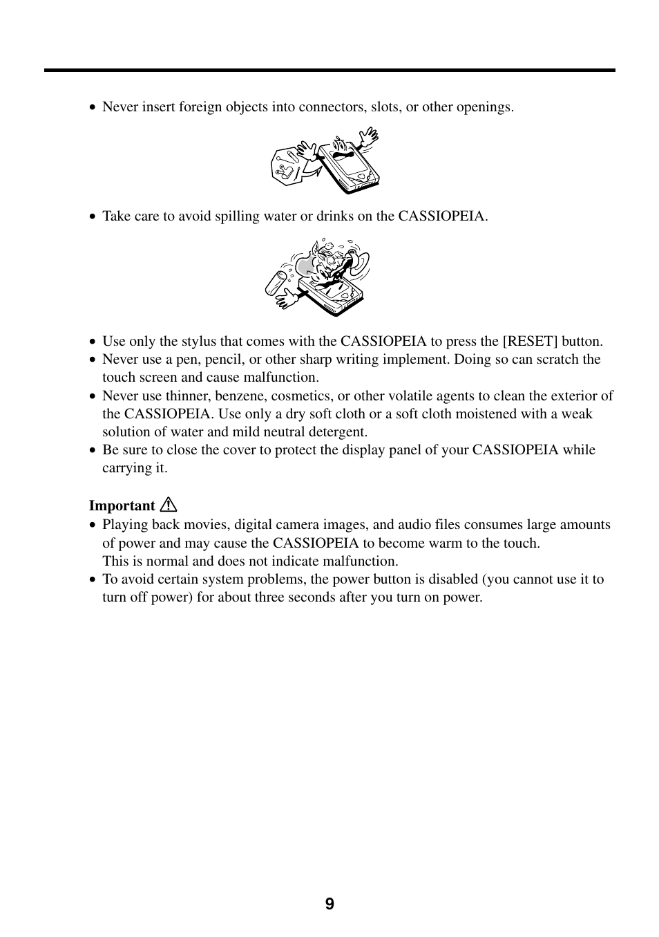 Casio Cassiopeia BE-300 User Manual | Page 9 / 47