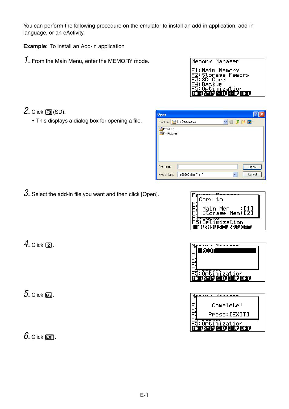 Casio MANAGER PLUS FX-9860G User Manual | Page 2 / 4