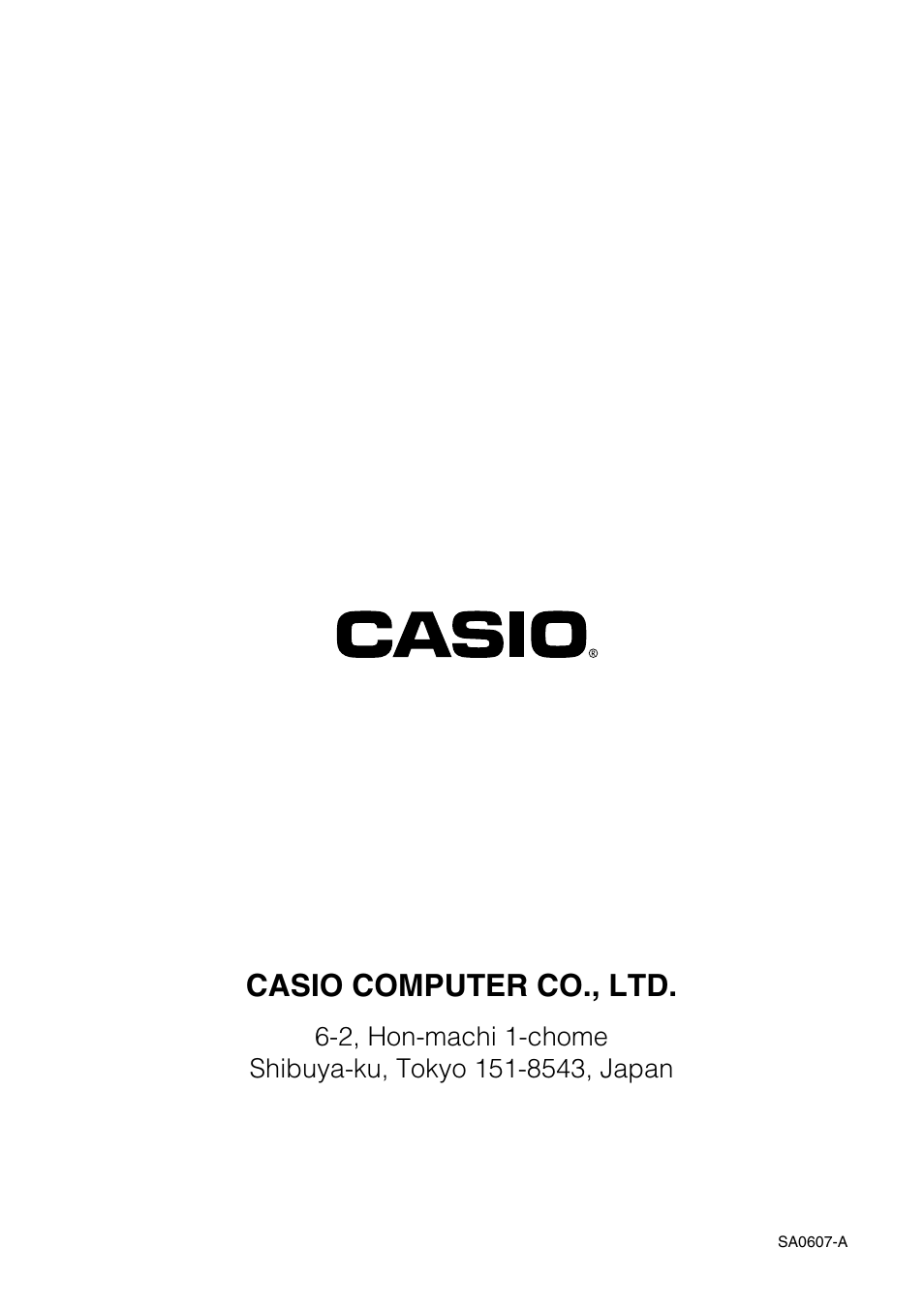 Casio computer co., ltd | Casio MANAGER PLUS FX-9860G User Manual | Page 4 / 4