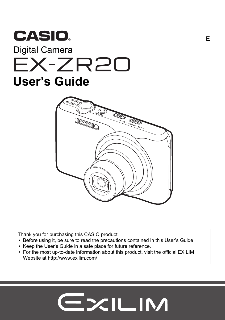 Casio EXILIM EX-ZR20 User Manual | 197 pages