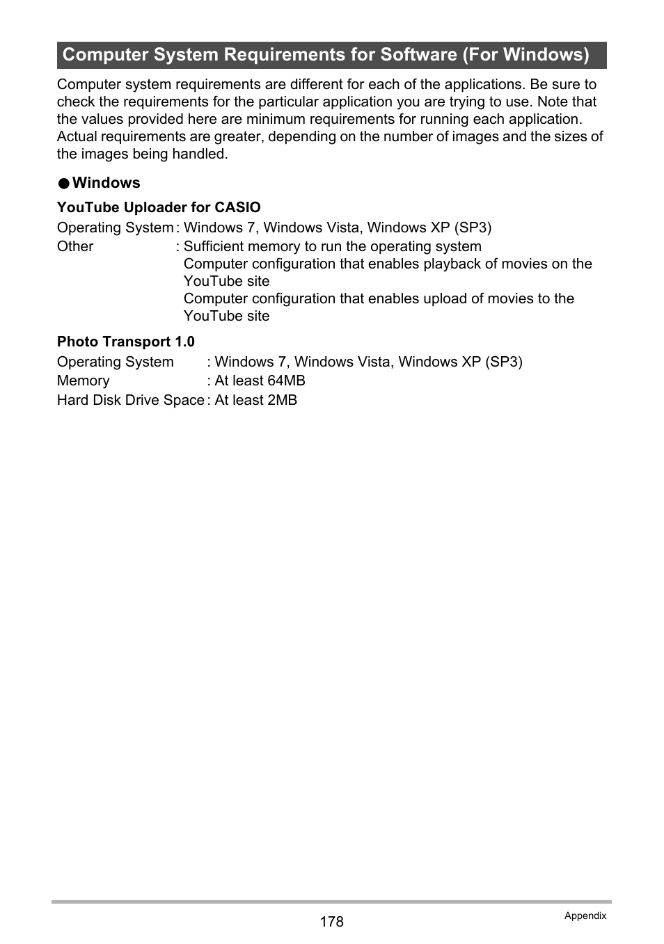 Casio EXILIM EX-ZR20 User Manual | Page 178 / 197