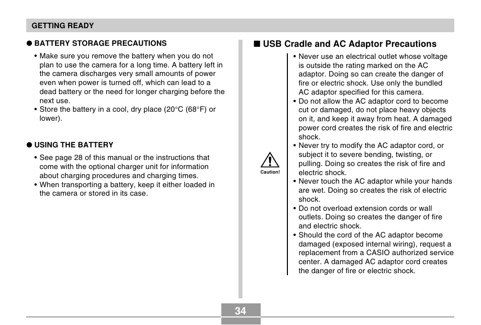Casio EX-M20U User Manual | Page 34 / 54
