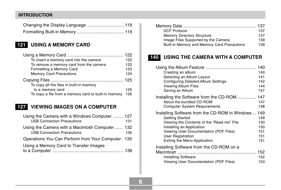 Casio EX-M20U User Manual | Page 6 / 54