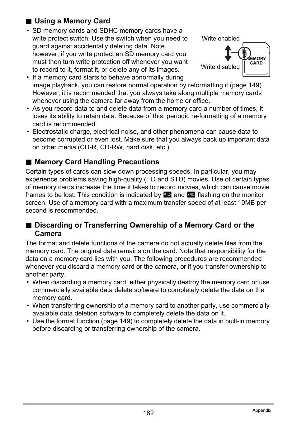 Casio EXILIM EX-Z550 User Manual | Page 162 / 196