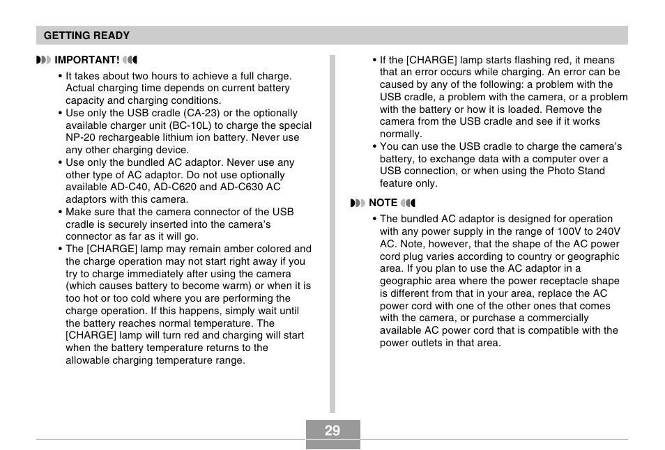 Casio EX-S20 User Manual | Page 29 / 42