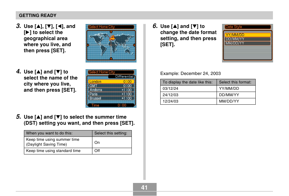 Casio EX-S20 User Manual | Page 41 / 42