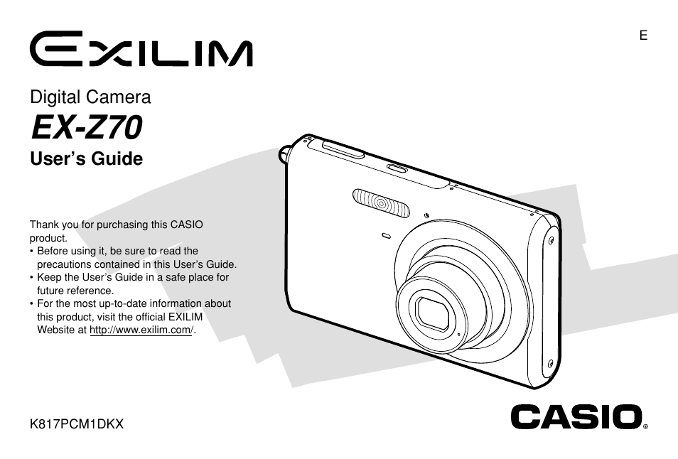 Casio EX-Z70 User Manual | 252 pages