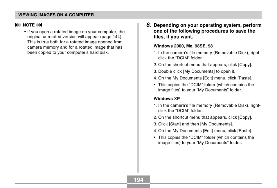 Casio EX-Z70 User Manual | Page 194 / 252