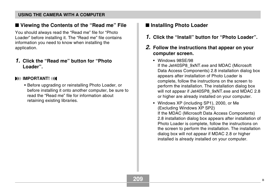 Casio EX-Z70 User Manual | Page 209 / 252