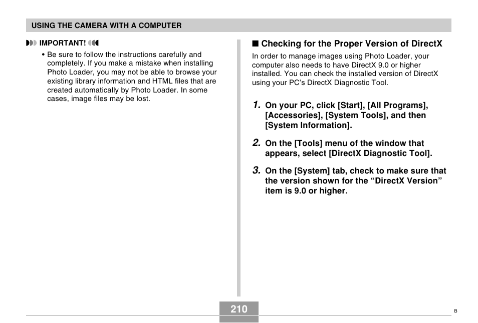 Casio EX-Z70 User Manual | Page 210 / 252