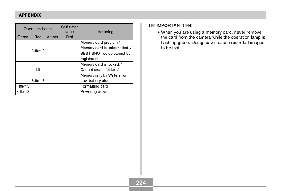 Casio EX-Z70 User Manual | Page 224 / 252