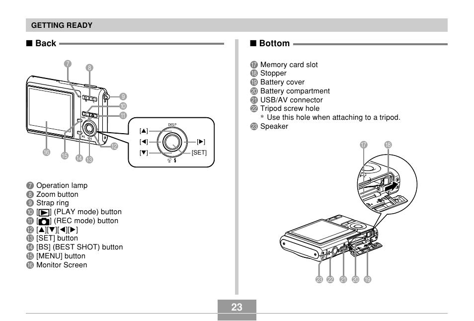 Casio EX-Z70 User Manual | Page 23 / 252