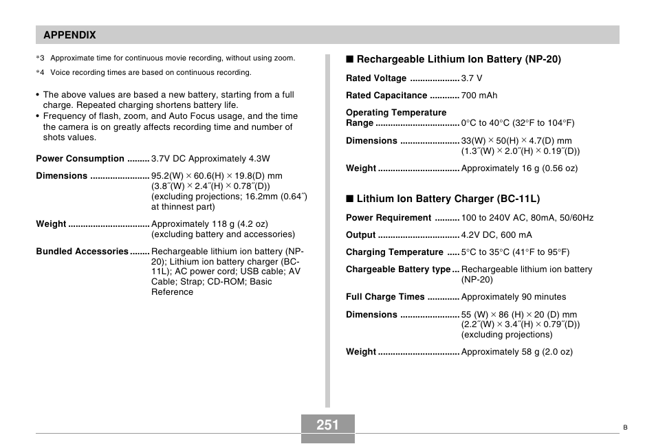 Casio EX-Z70 User Manual | Page 251 / 252