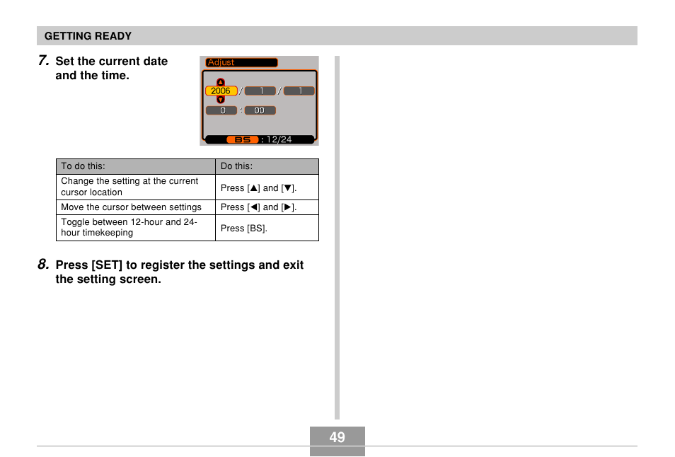 Casio EX-Z70 User Manual | Page 49 / 252