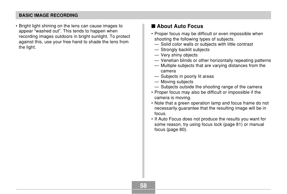 Casio EX-Z70 User Manual | Page 58 / 252