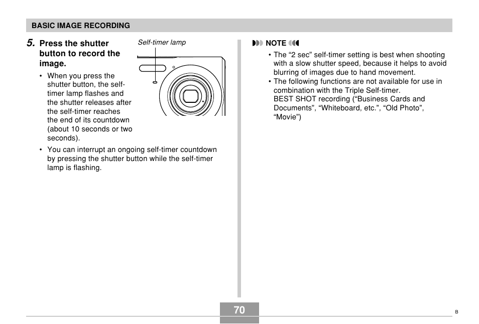 Casio EX-Z70 User Manual | Page 70 / 252