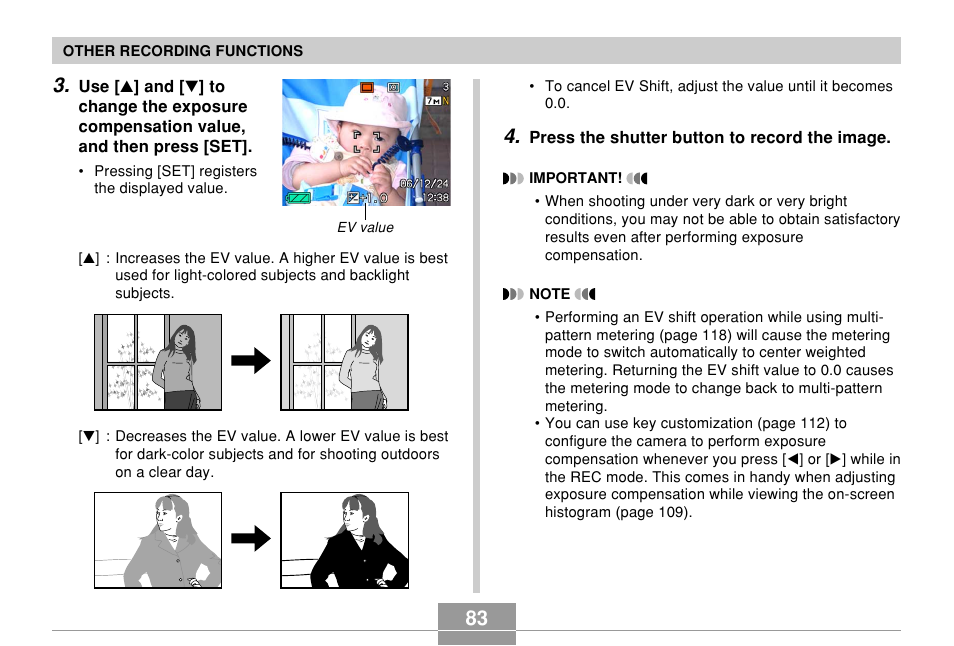 Casio EX-Z70 User Manual | Page 83 / 252