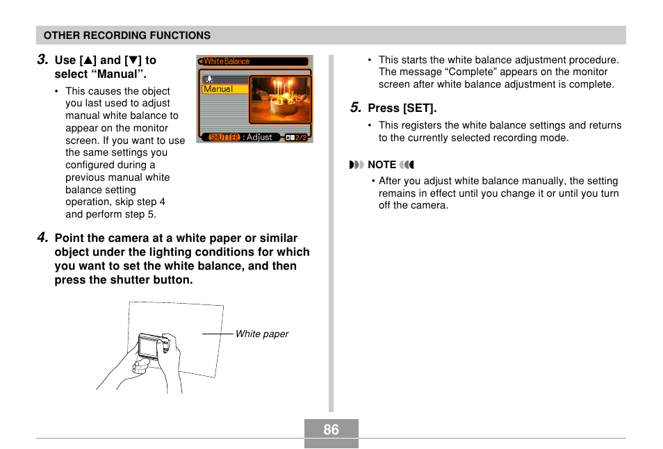 Casio EX-Z70 User Manual | Page 86 / 252