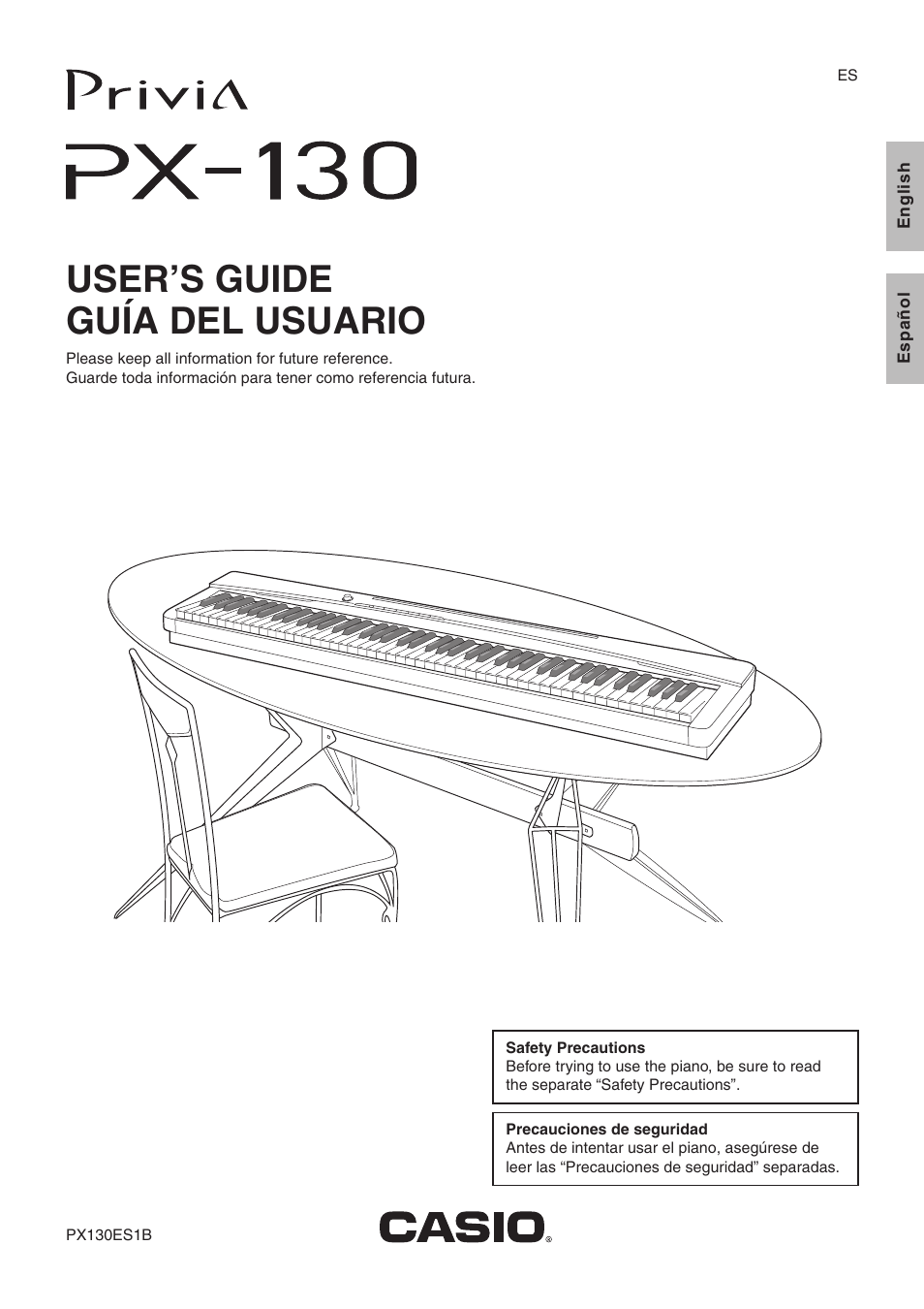 Casio PRIVIA PX-130 User Manual | 36 pages