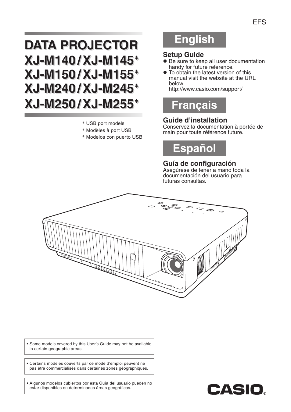 Casio XJ-M145 User Manual | 26 pages