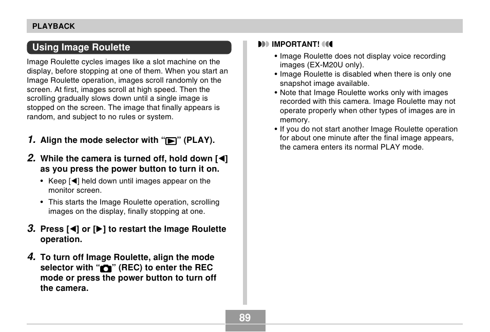 Casio EXILIM EX-M20U User Manual | Page 14 / 19