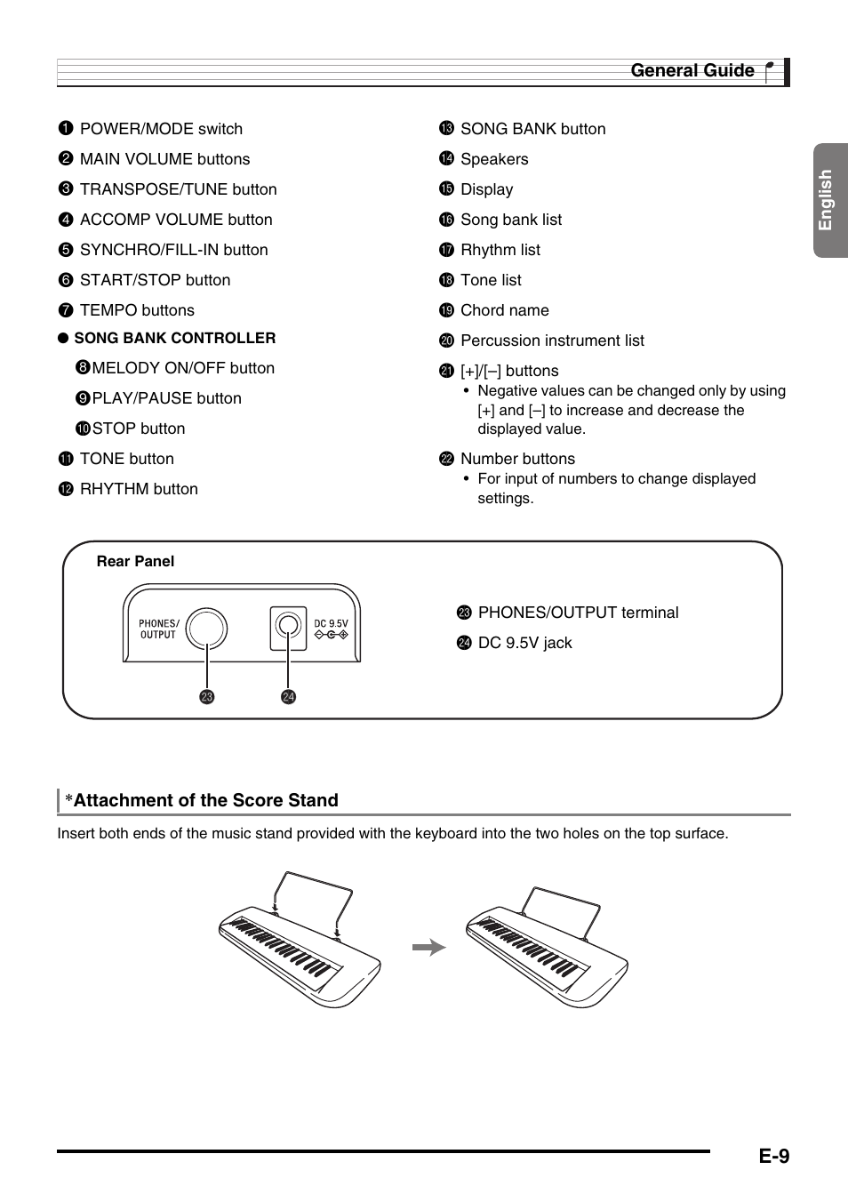 Casio CTK-245 User Manual | Page 11 / 46