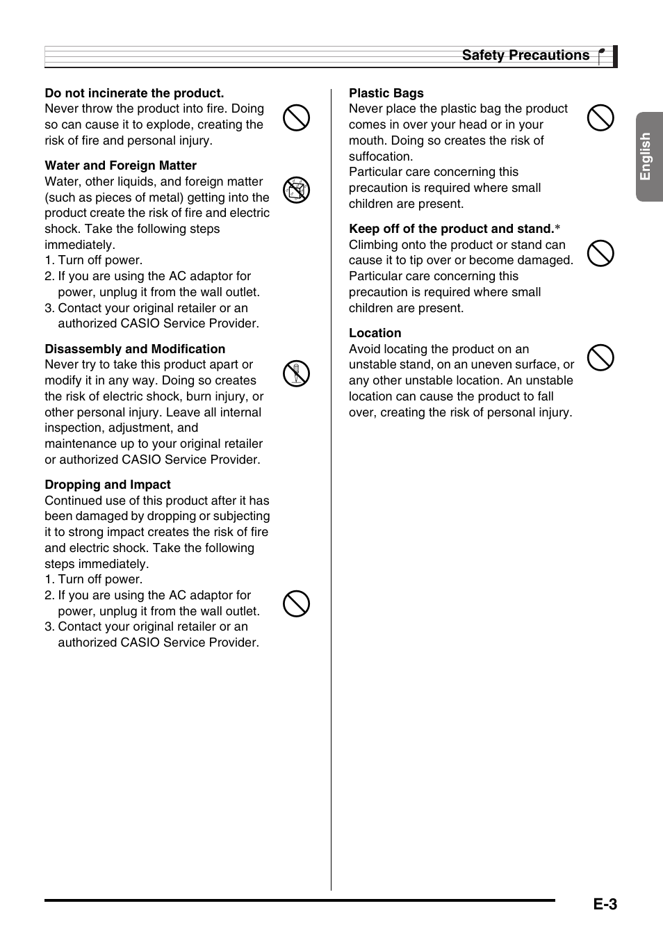 Casio CTK-245 User Manual | Page 5 / 46