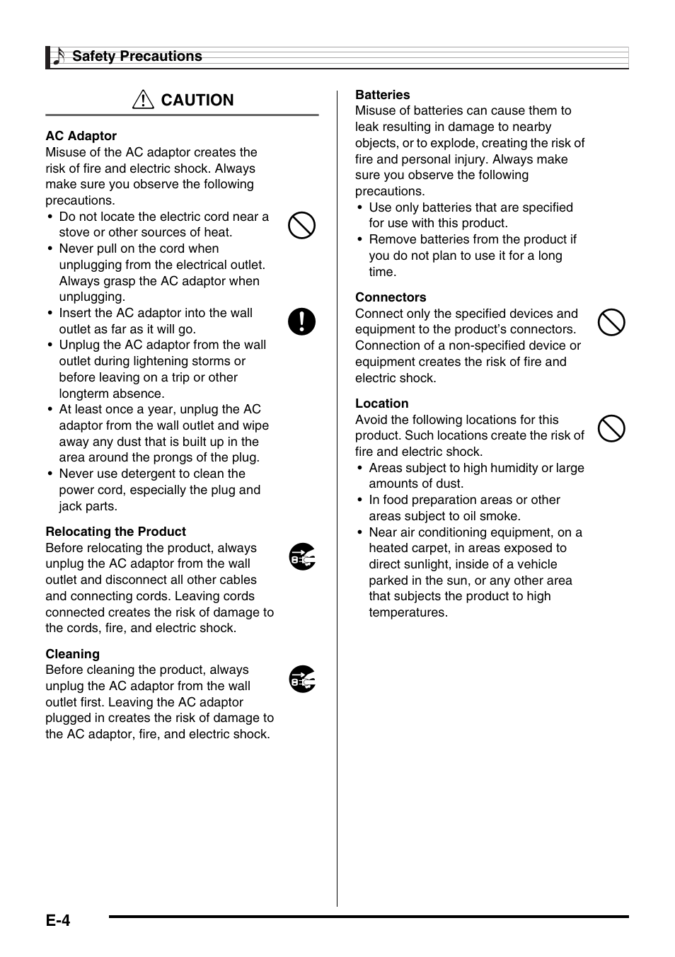 Casio CTK-245 User Manual | Page 6 / 46