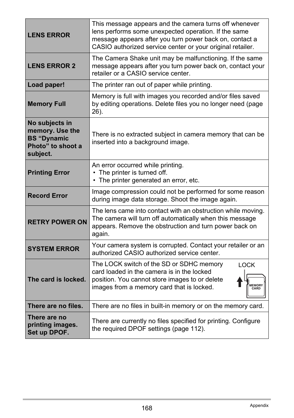 Casio EXILIM EX-H10 User Manual | Page 168 / 189