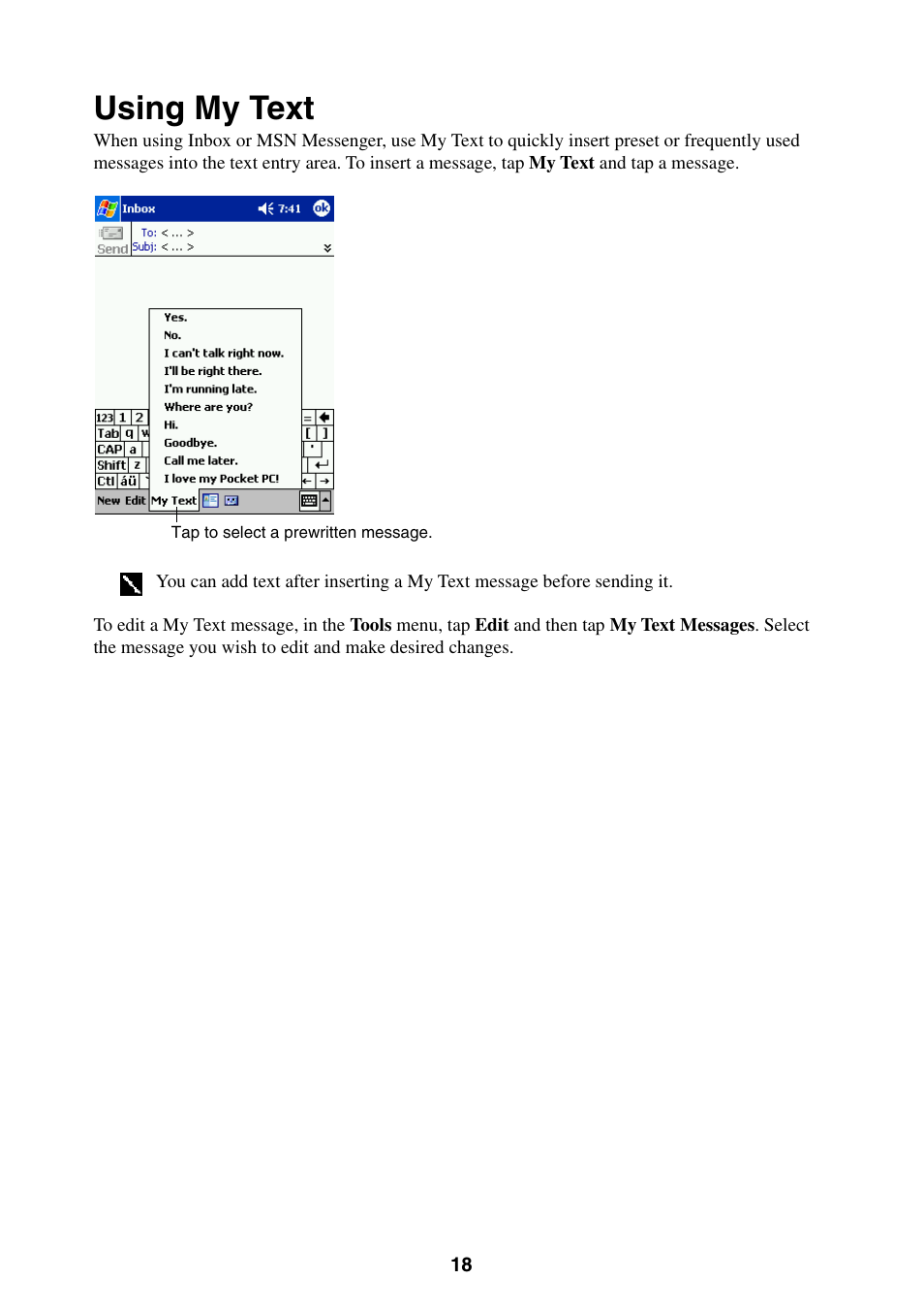 Using my text | Casio E-200 User Manual | Page 18 / 65