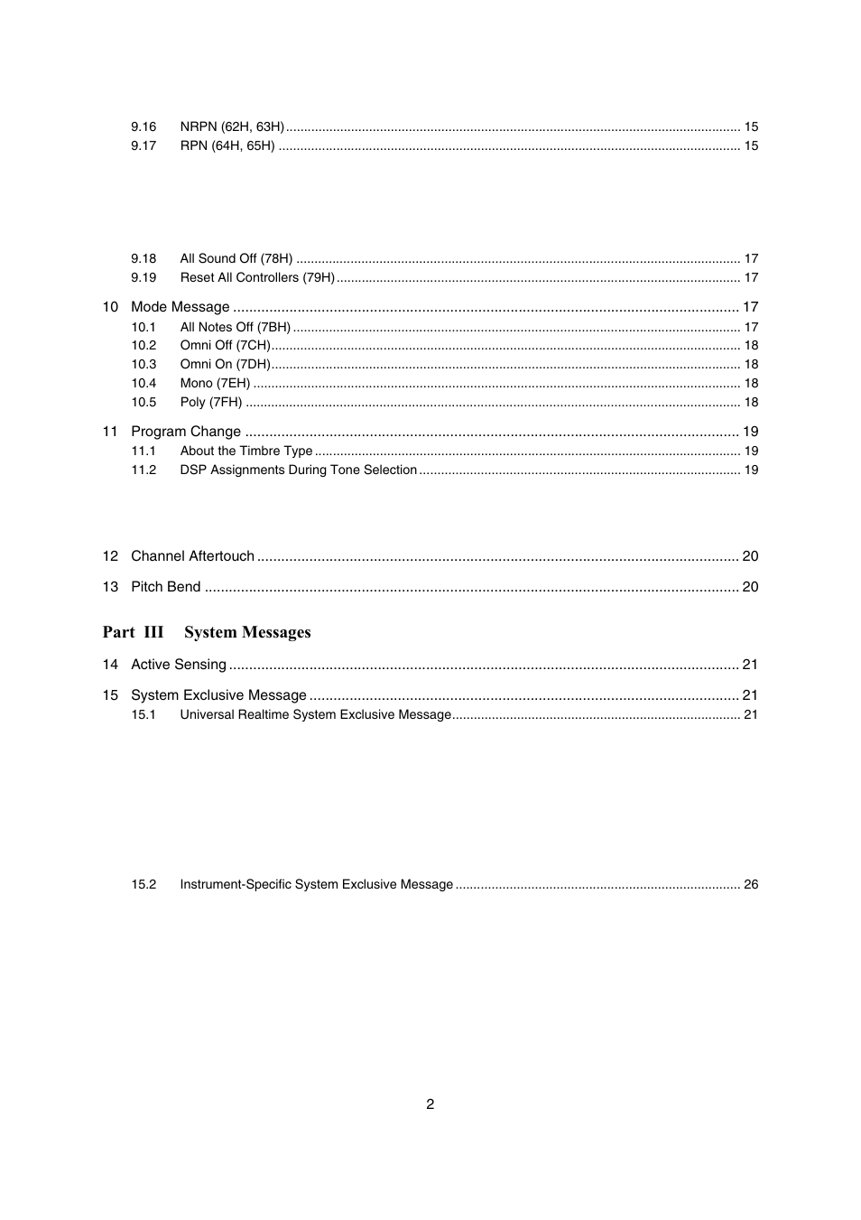 Part iii system messages | Casio AP-200 User Manual | Page 2 / 45