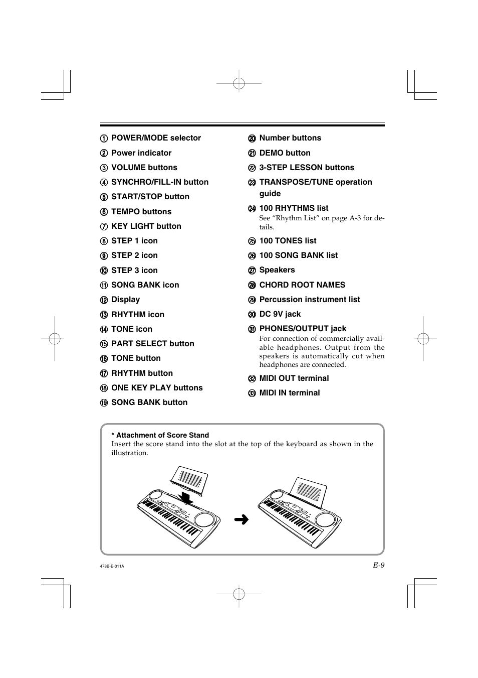 Casio LK-40 User Manual | Page 11 / 59