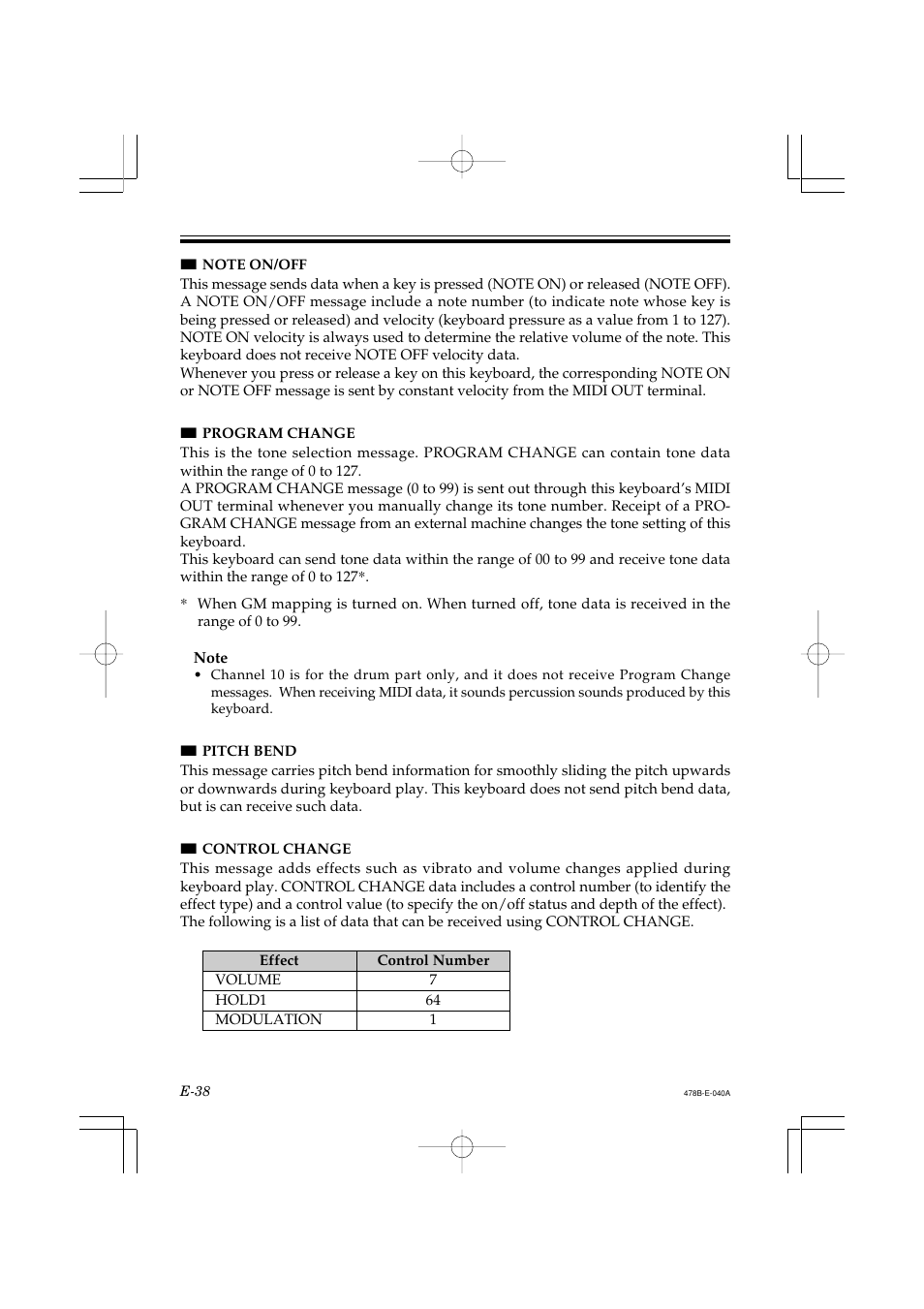 Casio LK-40 User Manual | Page 40 / 59