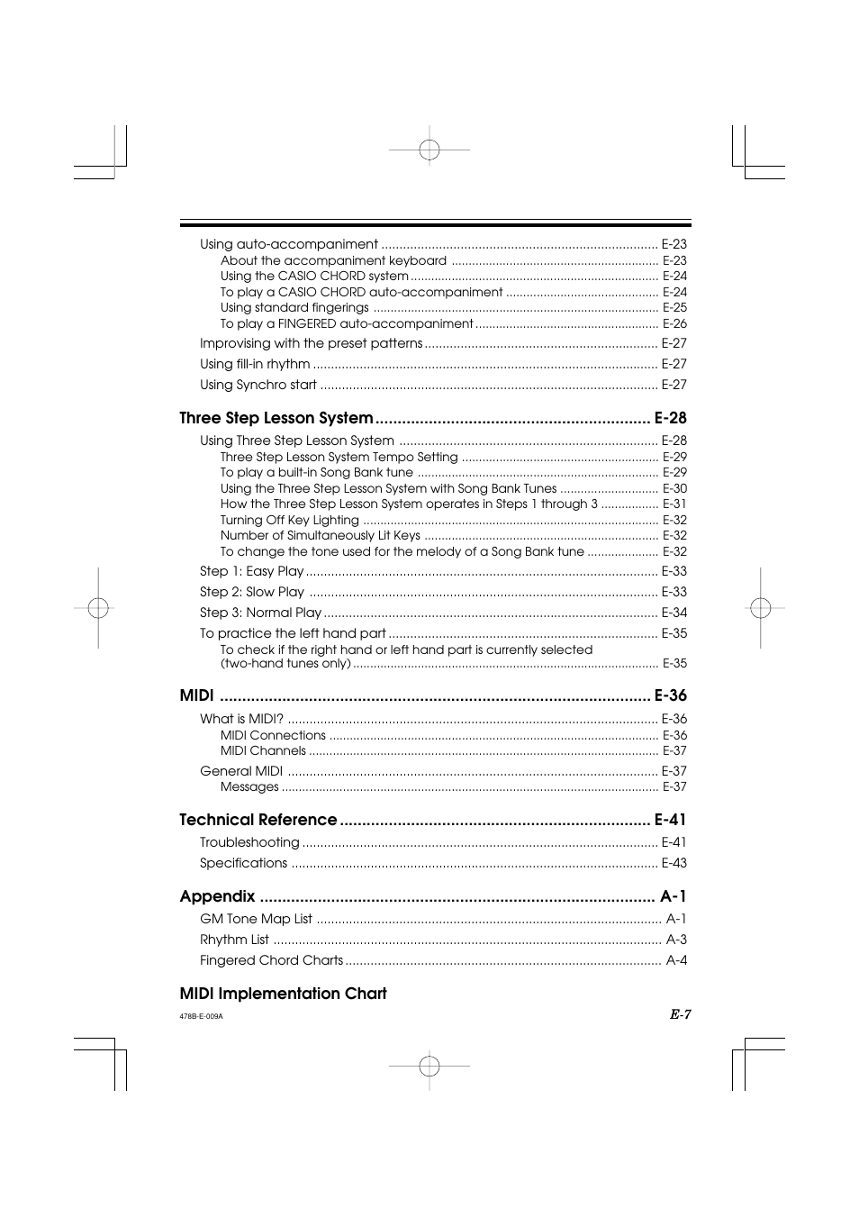 Casio LK-40 User Manual | Page 9 / 59