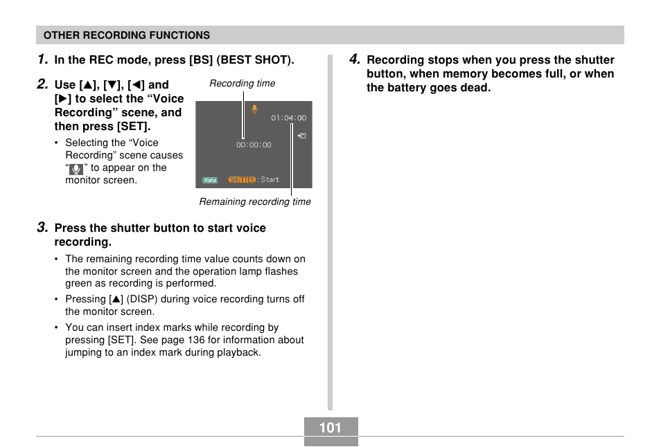 Casio EX-Z500 User Manual | Page 101 / 227