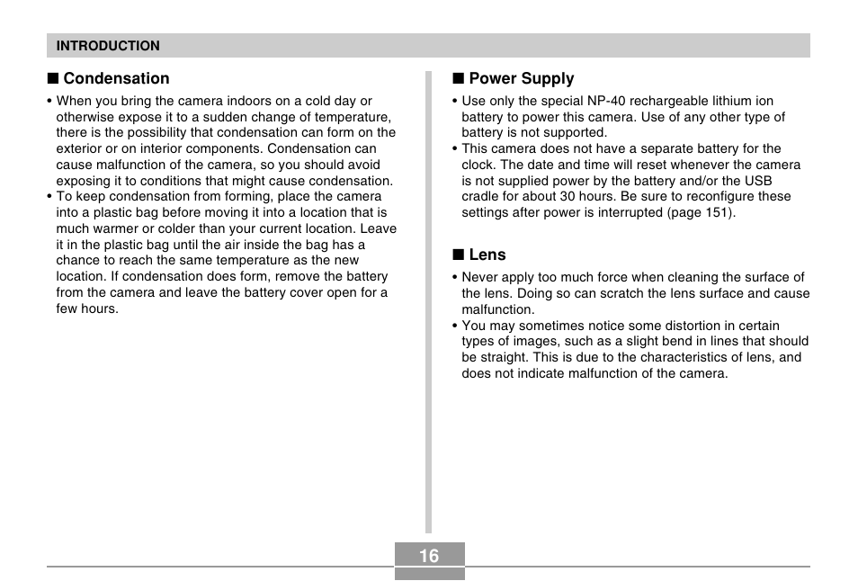 Casio EX-Z500 User Manual | Page 16 / 227