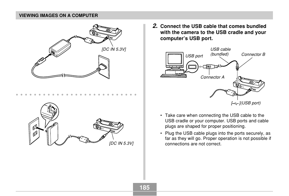 Viewing images on a computer | Casio EX-Z500 User Manual | Page 185 / 227