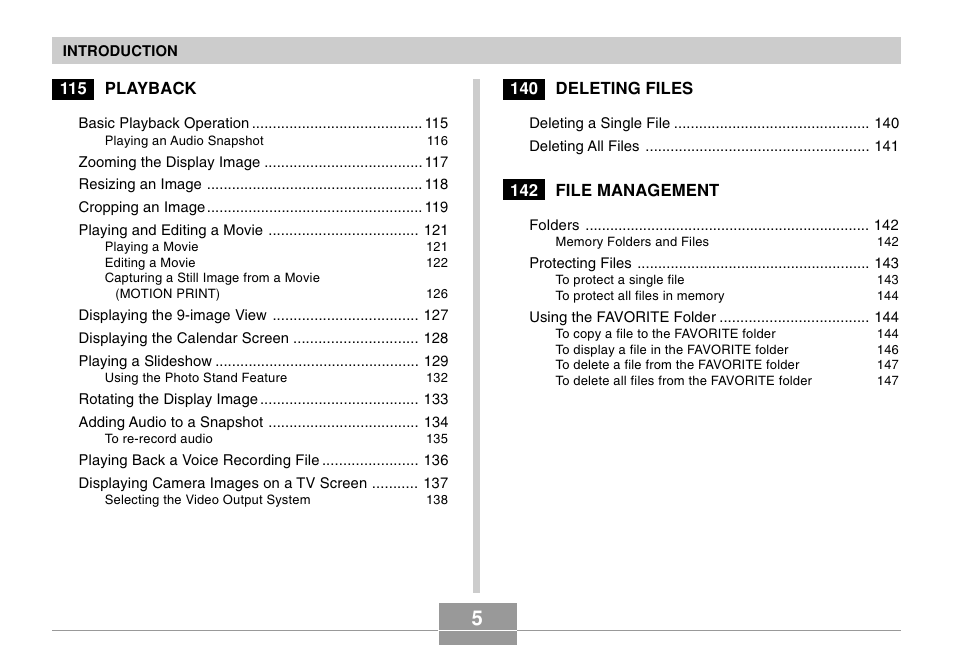 Casio EX-Z500 User Manual | Page 5 / 227