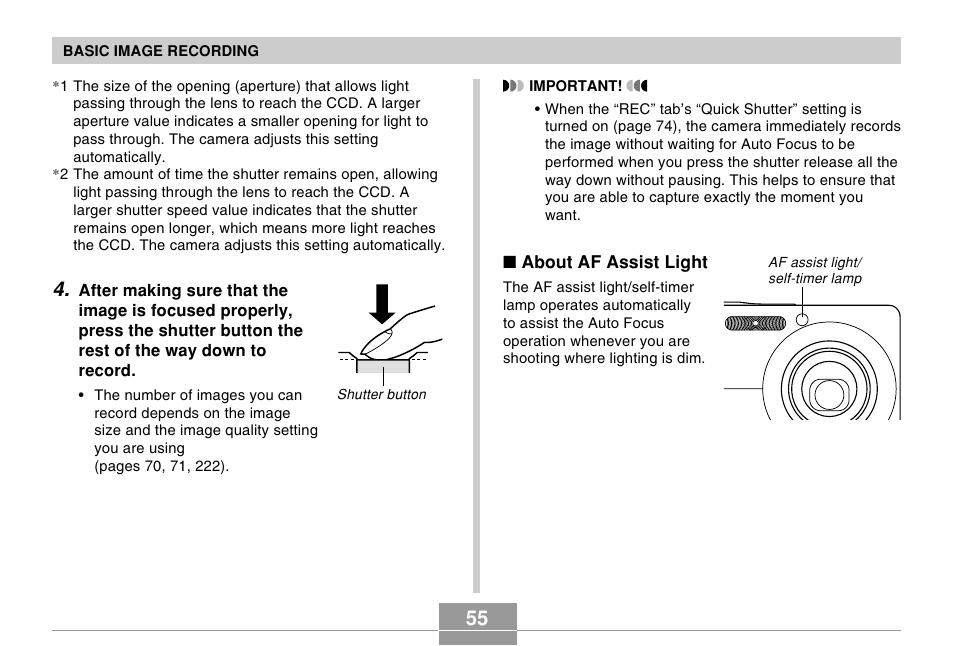 Casio EX-Z500 User Manual | Page 55 / 227